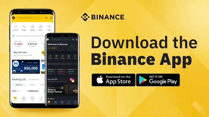 Pag-download ng Binance app